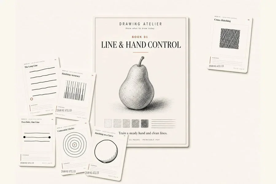 Workbook preview 01: Linework and pencil control