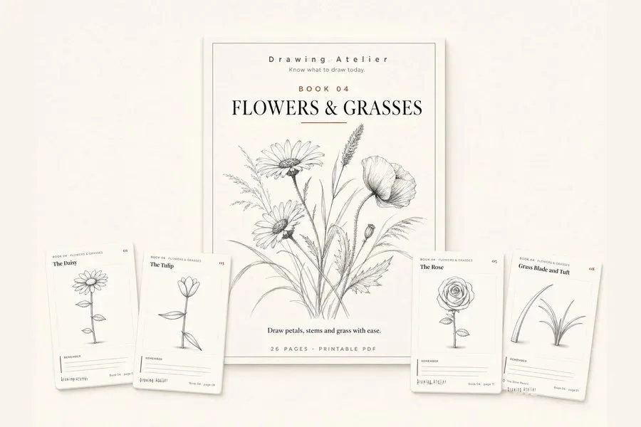 Workbook preview 04: Flowers and grasses
